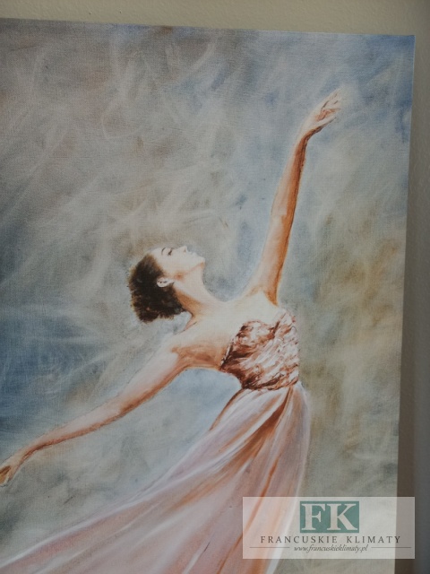 OBRAZ NA PŁÓTNIE 50X 75 TAŃCZĄCA BALERINA, BALETNICA