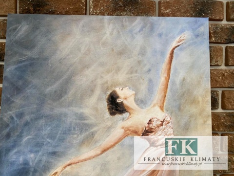 OBRAZ NA PŁÓTNIE 50X 75 TAŃCZĄCA BALERINA, BALETNICA