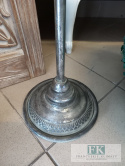 LAMPION / LATARNIA 114cm na nodze METAL stare srebro