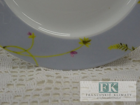 KOLEKCJA FIELD FLOWERS KPL. TALERZY NA 6 osób (18 el.) śr. 27 ml styl francuski, shabby, vintage