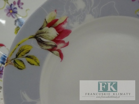 KOLEKCJA FIELD FLOWERS KPL. TALERZY NA 6 osób (18 el.) śr. 27 ml styl francuski, shabby, vintage