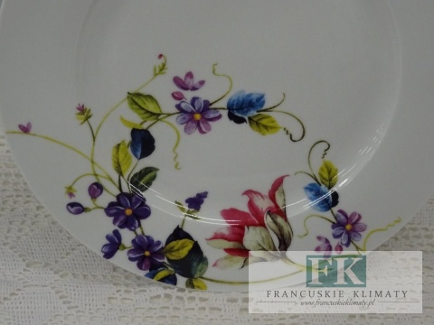 KOLEKCJA FIELD FLOWERS KPL. TALERZY NA 6 osób (18 el.) śr. 27 ml styl francuski, shabby, vintage