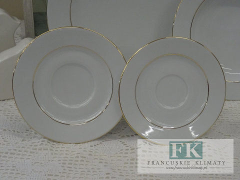 KOLEKCJA GOLD FRAME SPODEK śr. 15 cm styl francuski, shabby, vintage