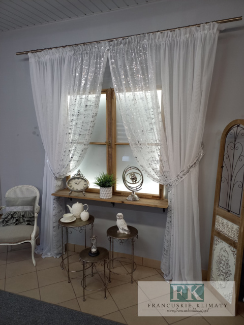 CUDO ! KPL FIRANA GLAM SREBRNY BŁYSK 600/250