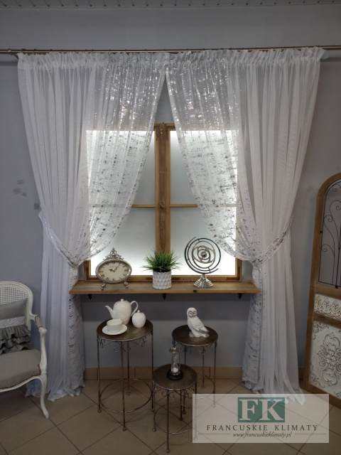 CUDO ! KPL FIRANA GLAM SREBRNY BŁYSK 600/250