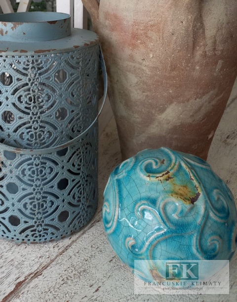 KULA CERAMICZNA śred. 12 cm turkus / mięta