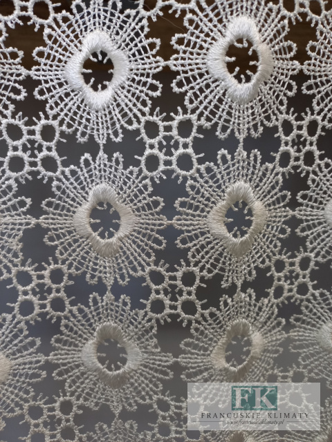 KOMPLET ZASŁON Z GIPIURĄ 140/240 PROWANSJA ,SHABBY