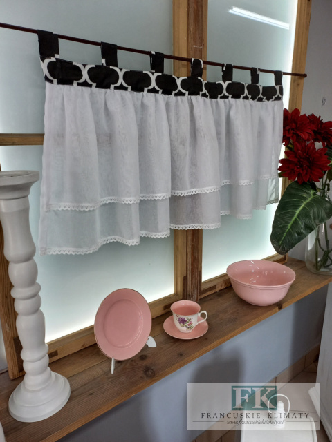 LAMBREKIN zazdroska 100/50 shabby bawełna CZARNE MAROKO