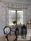 KOMPLET ZASŁONY PLUS LAMBREKIN 165 cm , prowansja , shabby chic