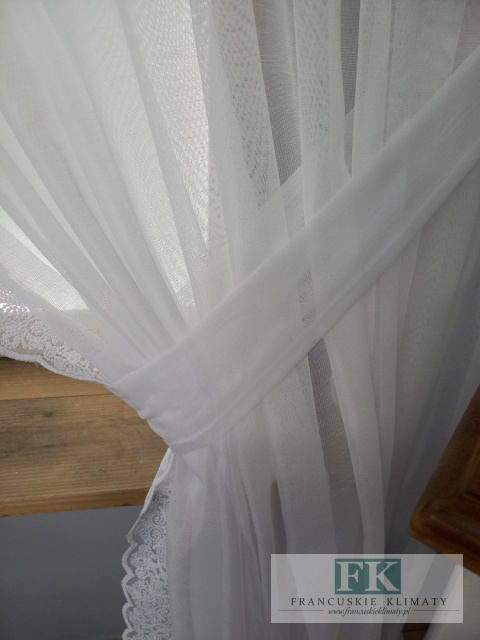FIRANA TIUL HAFT 500/250 BIEL , PROWANSJA , SHABBY