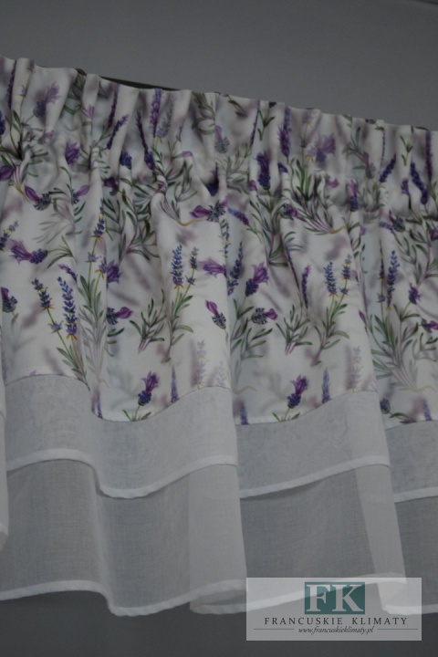 KPL LAMBREKIN FALBANY , BOKI Z WIĄZANAIMI, LAWENDA , batyst BIEL