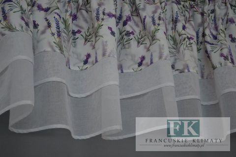 KPL LAMBREKIN FALBANY , BOKI Z WIĄZANAIMI, LAWENDA , batyst BIEL