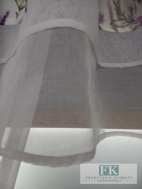 KPL LAMBREKIN FALBANY , BOKI Z WIĄZANAIMI, LAWENDA , batyst BIEL