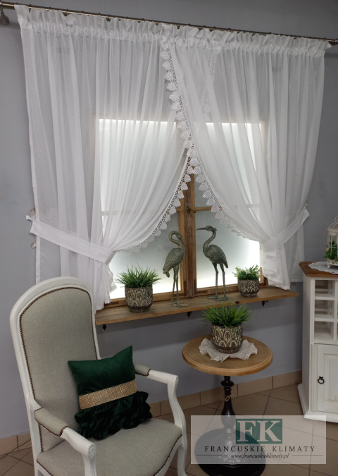 FIRANA PODWIĄZYWANA BATYST GIPIURA BIEL 400/160 , PROWANSJA