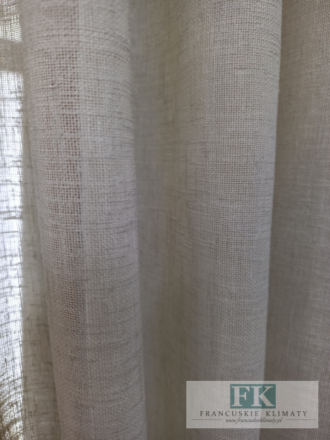 KOMPLET 350/250 NATURA lambrekin zasłony koronka