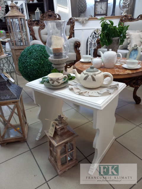 powystawowe -50 % STOLIK pomocnik BIEL SHABBY