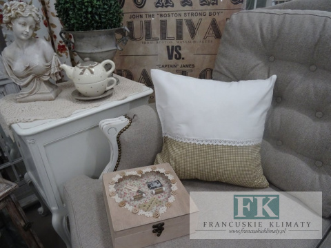 KŁ. POSZEWKA DEKORACYJNA LOUIS 45X45 SHABBY , PROWANSJA , VINTAGE KŁ. POSZEWKA DEKORACYJNA LOUIS 45X45 SHABBY , PROWANSJA , VINTAGE