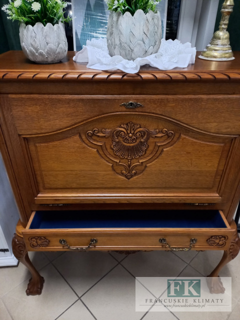 FRANCUSKA KOMODA 108 cm !typu BAREK CHIPPENDALE DĄB FRANCUSKA KOMODA 108 cm !typu BAREK CHIPPENDALE DĄB