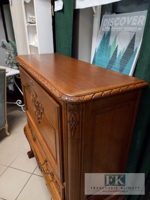 FRANCUSKA KOMODA 108 cm !typu BAREK CHIPPENDALE DĄB FRANCUSKA KOMODA 108 cm !typu BAREK CHIPPENDALE DĄB