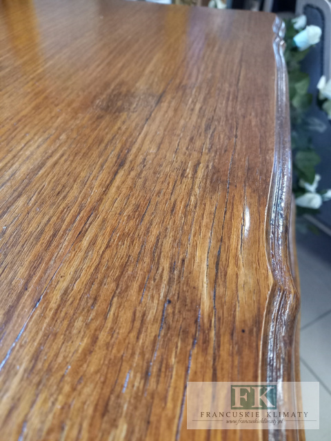 FRANCUSKA KOMODA DĄB wysuwany blat RTV