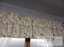 KPL KOMPLET LAMBREKIN Z BOKAMI , KWIATY , WOAL 400/40 140/160 W STYLU FRANCSKIM SHABBY