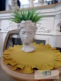 SERWETKA FALBANKA KOŁO fi 90 cm MIÓD prowansja , shabby chic