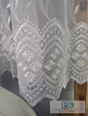 FIRANA TIUL PIĘKNY HAFT 400/140 BIEL