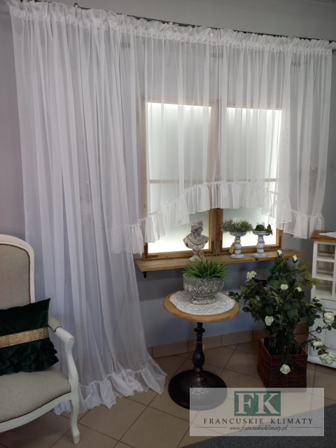 KPL KOMPLET BALKONOWY FIRANA OKNO BALKON 200/250 , 400/160 MARKIZETA FALBANKA