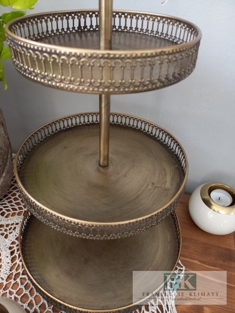 METALOWA PATERA 3 POZIOMOWA 52 CM