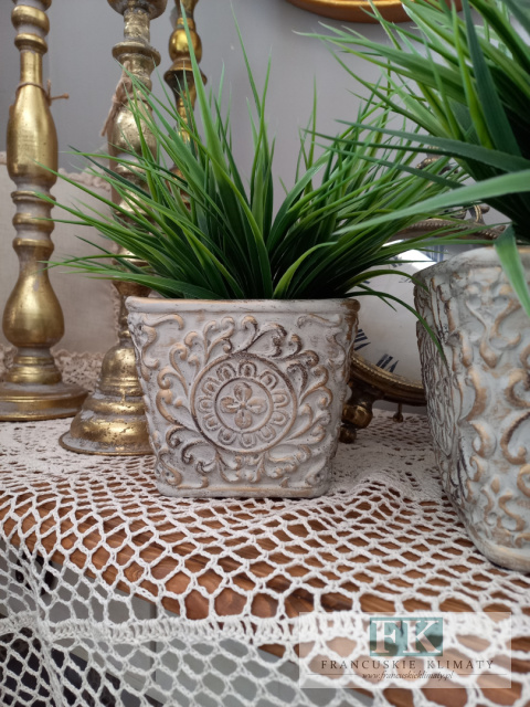 OSŁONKA DONICA wazon 14 CM DO WNĘTRZ I OGRODÓW W STYLU BOHO RUSTYKALNYM VINTAGE
