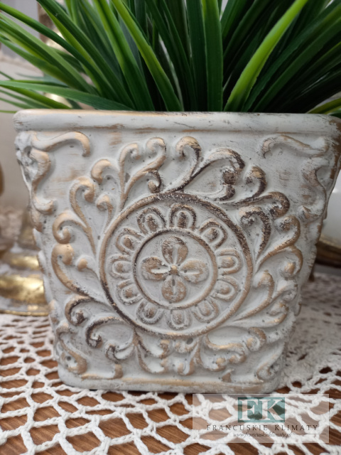 OSŁONKA DONICA wazon 14 CM DO WNĘTRZ I OGRODÓW W STYLU BOHO RUSTYKALNYM VINTAGE