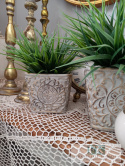 OSŁONKA DONICA wazon 14 CM DO WNĘTRZ I OGRODÓW W STYLU BOHO RUSTYKALNYM VINTAGE