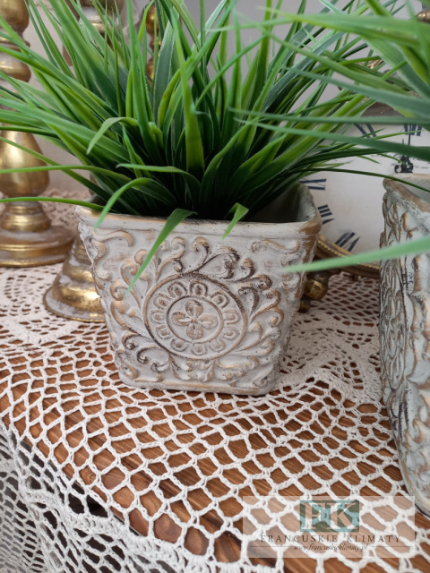 OSŁONKA DONICA wazon 14 CM DO WNĘTRZ I OGRODÓW W STYLU BOHO RUSTYKALNYM VINTAGE