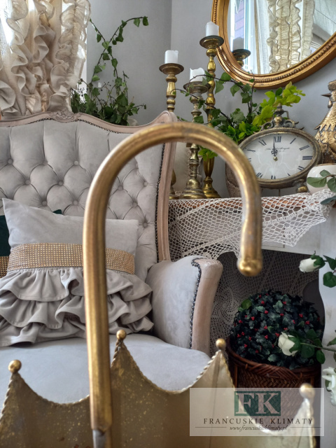 PARASOLNIK METALOWY KUTY 75,5 CM , ZŁOTY