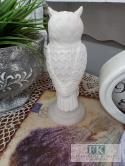 FIGURA DEKORACYJNA SOWA 25 cm BIEL