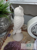 FIGURA DEKORACYJNA SOWA 25 cm BIEL