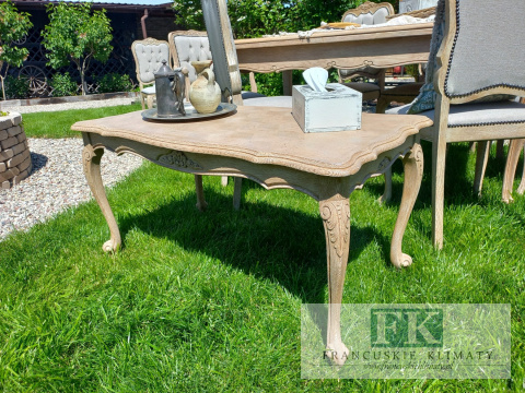 *FRANCUSKI STOLIK KAWOWY ANTYCZNE DREWNO