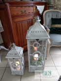 LATARNIA LAMPION 88 CM SZARA