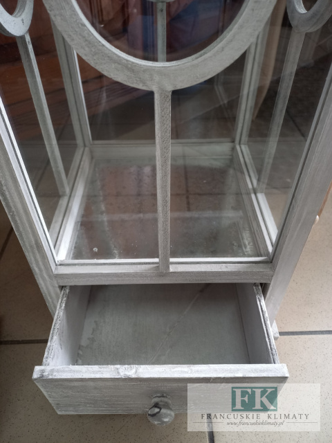 LATARNIA LAMPION 88 CM SZARA