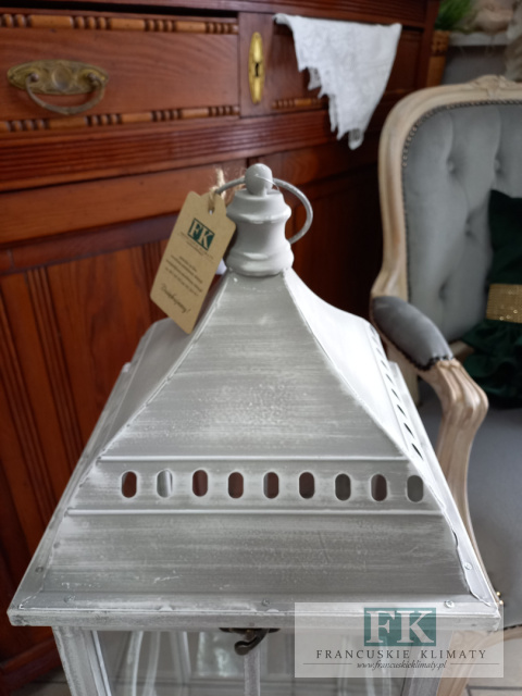 LATARNIA LAMPION 88 CM SZARA