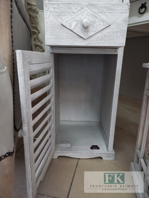 DREWNIANA LATARNIA , LAMPION Z SZAFKĄ I SZUFLADĄ 145 CM