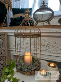 KLATKA METALOWA 60 CM , SHABBY
