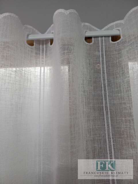 METRAŻ ! ZAZDROSTKA firanka 90 CM KWIATKI HAFT WITRAŻ NA SZTUKI