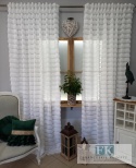 KOMPLET FIRANA / ZASŁONA FRĘDZLE 150/250 x 2 szale W STYLU BOHO, CHIC