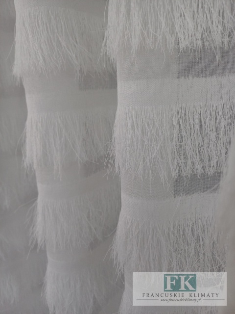KOMPLET FIRANA / ZASŁONA FRĘDZLE 150/250 x 2 szale W STYLU BOHO, CHIC