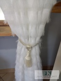 KOMPLET FIRANA / ZASŁONA FRĘDZLE 150/250 x 2 szale W STYLU BOHO, CHIC